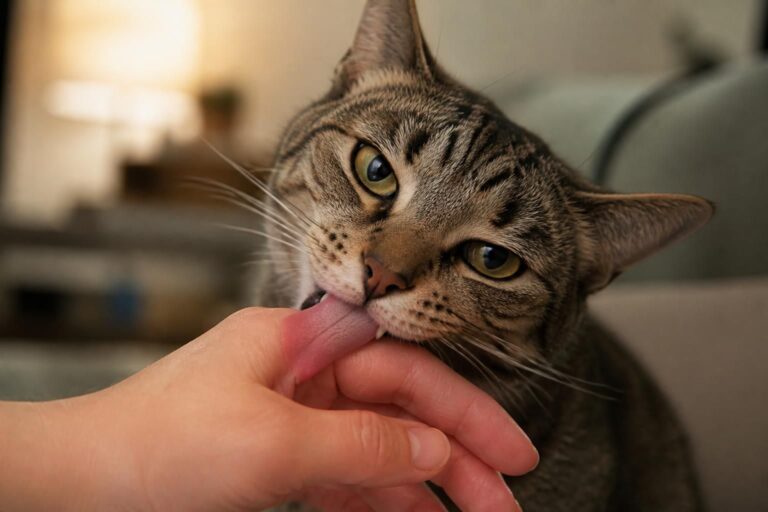 découvrez pourquoi votre chat vous mordille puis vous lèche, et ce que ces comportements signifient dans sa communication affective.