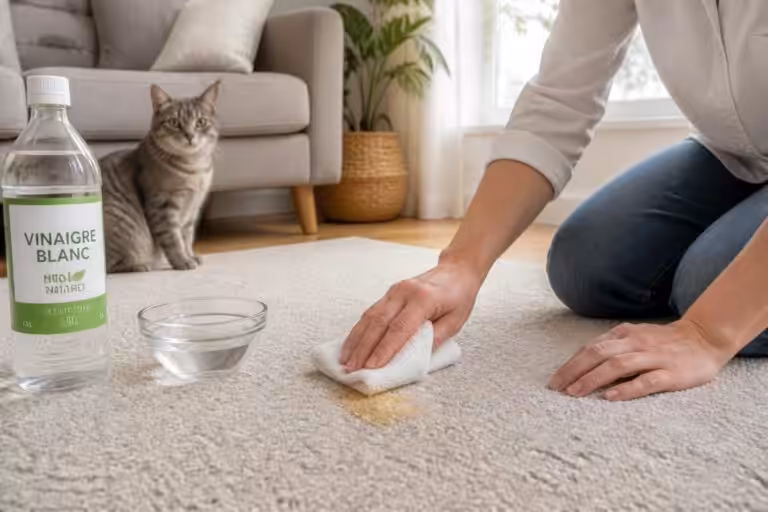 découvrez des méthodes efficaces et naturelles pour éliminer l'odeur d'urine de chat sur votre tapis et retrouver un intérieur frais et propre.