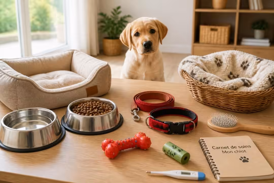 découvrez la liste essentielle des accessoires indispensables pour bien accueillir et prendre soin de votre chiot lors de son adoption.