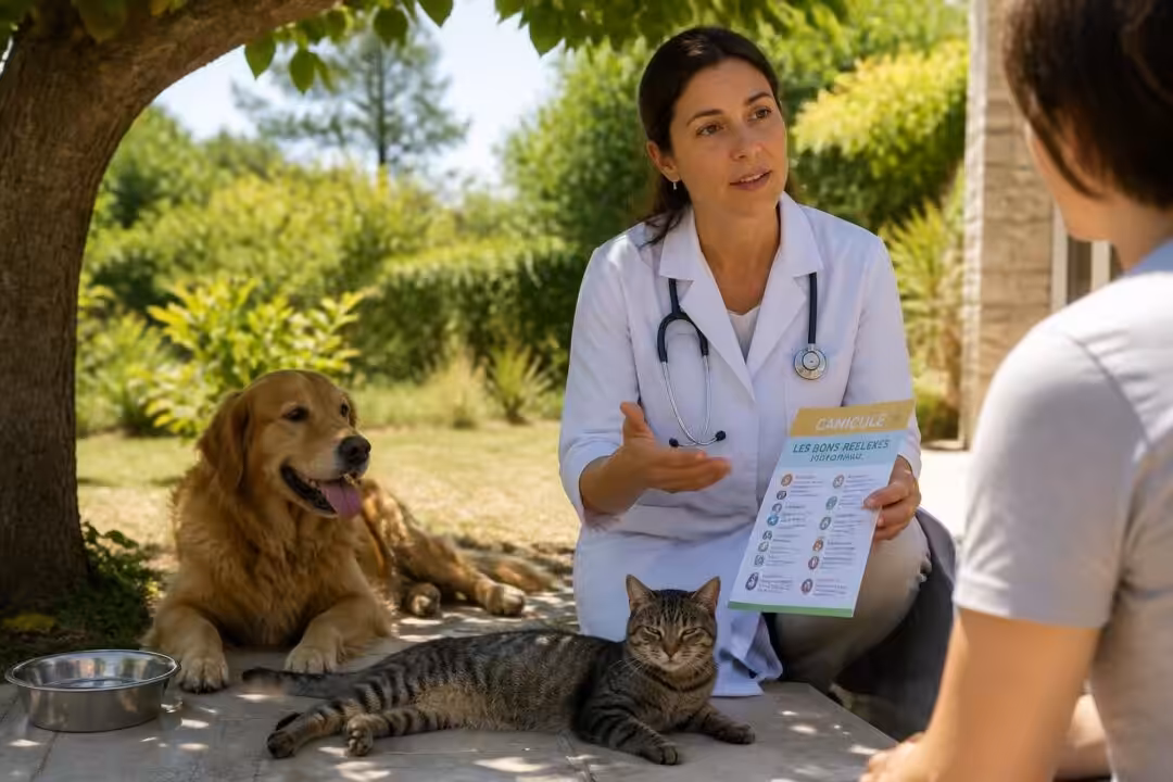 découvrez les conseils essentiels d'une vétérinaire pour protéger votre chien et votre chat des dangers de la canicule et assurer leur bien-être pendant la chaleur estivale.